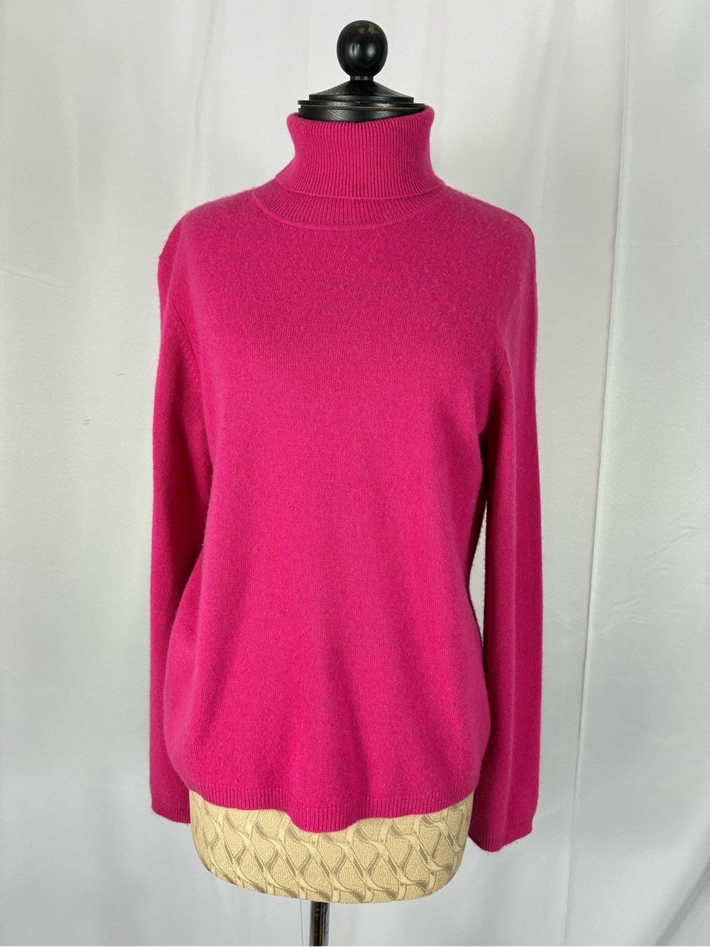 Ralph Lauren Cashmere Fuchsia Turtleneck Sweater